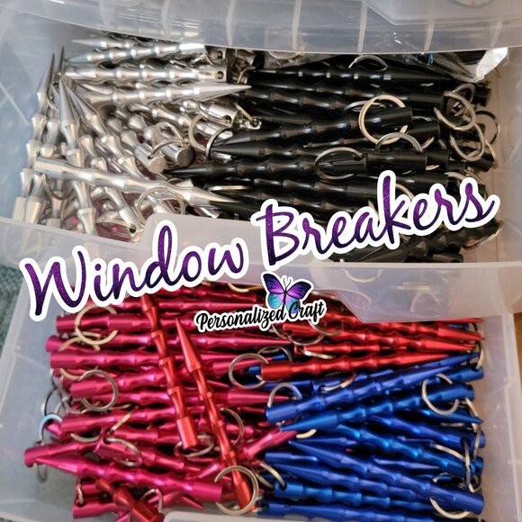 3 Window Breakers - Colorful - Safety with Style! You Choose Your Color(s) - Picture 2 of 2